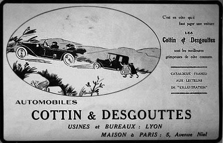 Автомобили  Cottin и Desgouttes 